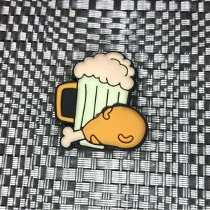 5/$10 Beer and chicken crocs shoe charm/jibbitz